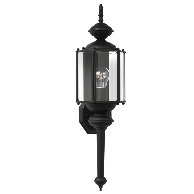 Generation Lighting 8510-12 Classico One Light Outdoor Wall Lantern, Black