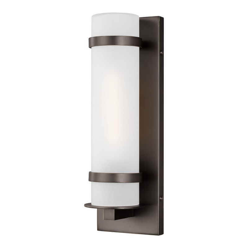 Generation Lighting 8518301-71 Alban One Light Outdoor Wall Lantern, Antique Bronze