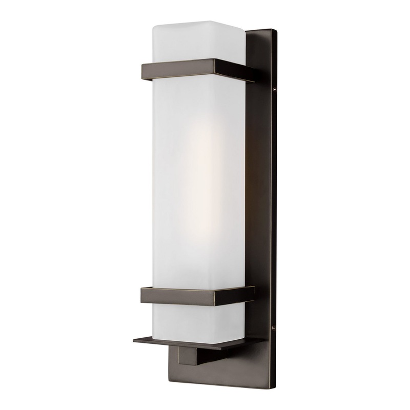Generation Lighting 8520701-71 Alban One Light Outdoor Wall Lantern, Antique Bronze