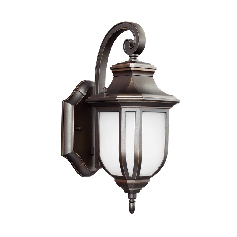 Generation Lighting 8536301-71 Childress One Light Outdoor Wall Lantern, Antique Bronze