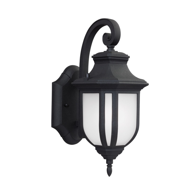 Generation Lighting 8536301EN3-12 Childress One Light Outdoor Wall Lantern, Black