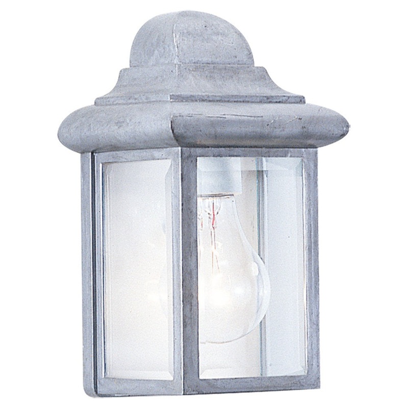 Generation Lighting 8588-155 Mullberry Hill One Light Outdoor Wall Lantern, Pewter