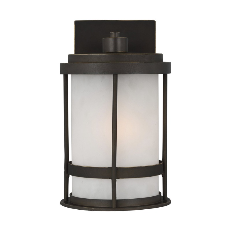 Generation Lighting 8590901-71 Wilburn One Light Outdoor Wall Lantern, Antique Bronze