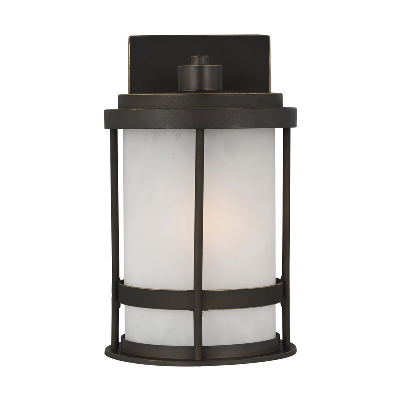 Generation Lighting 8590901EN3-71 Wilburn One Light Outdoor Wall Lantern, Antique Bronze