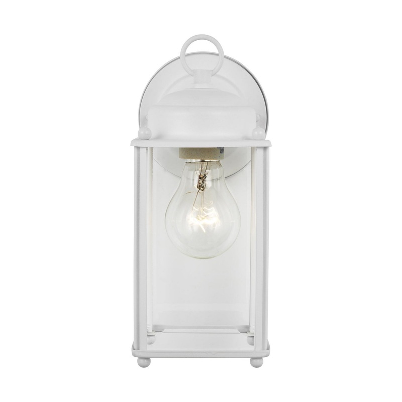 Generation Lighting 8593-15 New Castle One Light Outdoor Wall Lantern, White