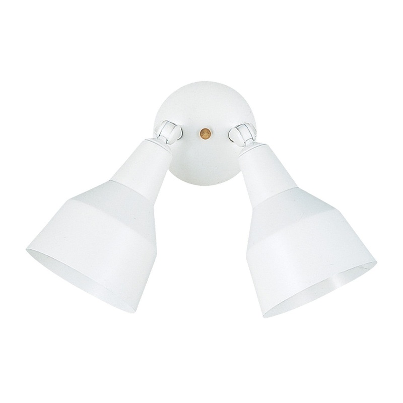 Generation Lighting 8607-15 Flood Light Two Light Flood Light, White