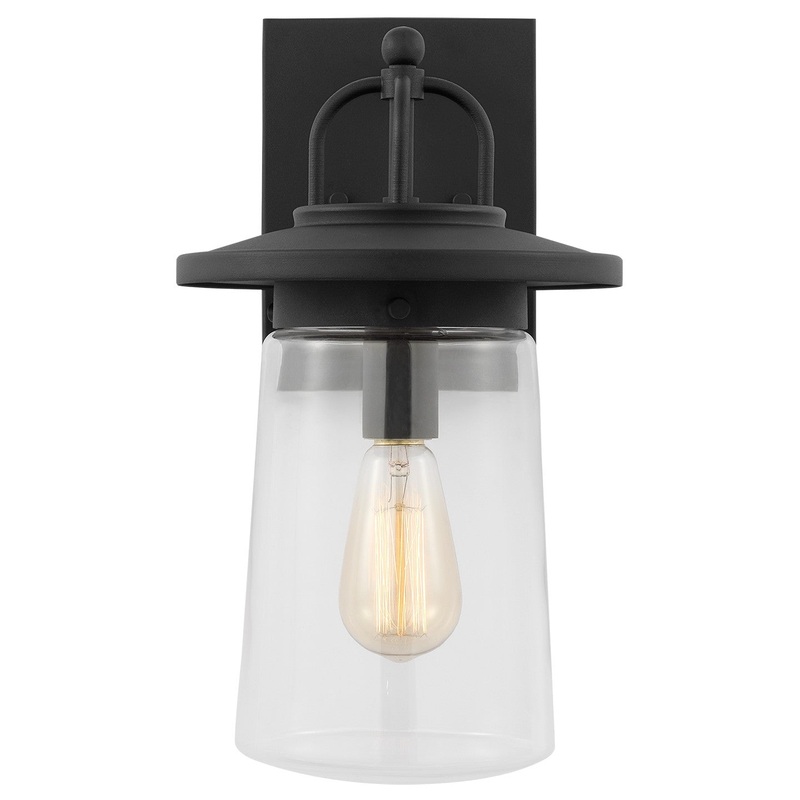 Generation Lighting 8608901-12 Tybee One Light Outdoor Wall Lantern, Black