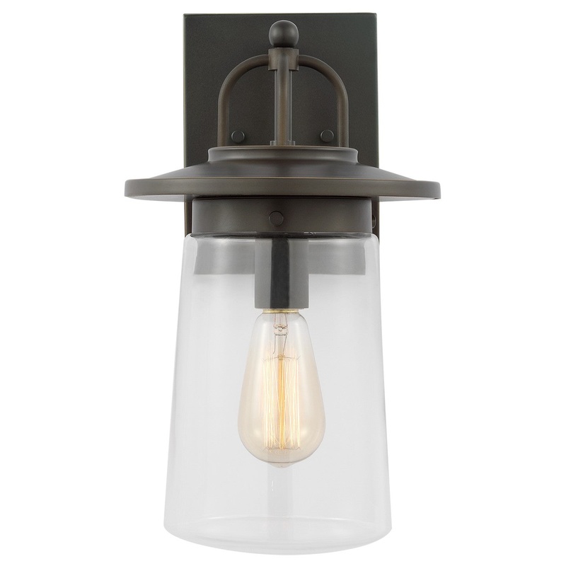 Generation Lighting 8608901-71 Tybee One Light Outdoor Wall Lantern, Antique Bronze