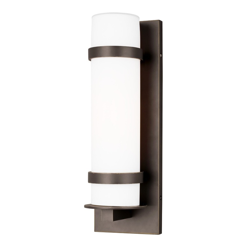 Generation Lighting 8618301-71 Alban One Light Outdoor Wall Lantern, Antique Bronze