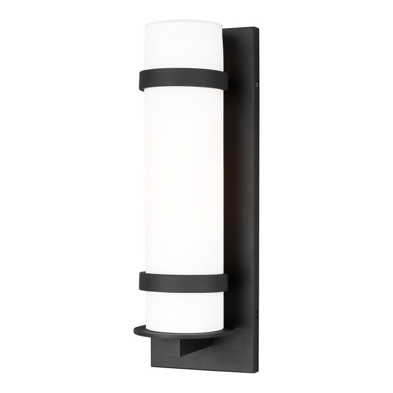 Generation Lighting 8618301EN3-12 Alban One Light Outdoor Wall Lantern, Black