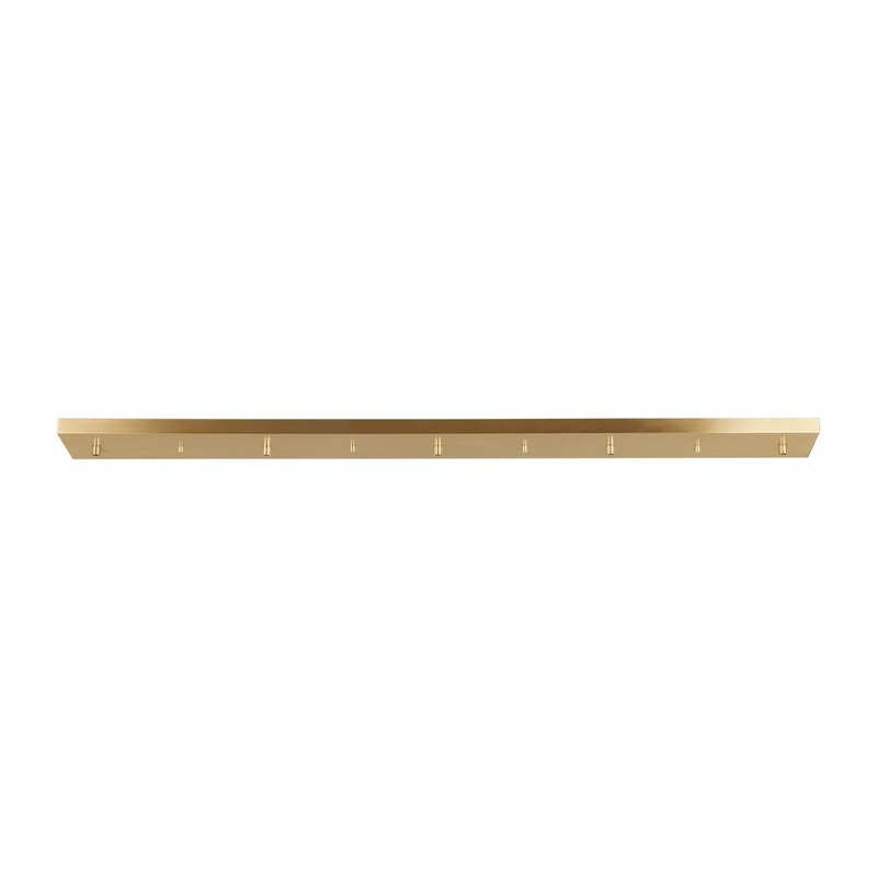 Generation Lighting 7449605-848 Multi-Port Canopy Five Light Linear Canopy, Satin Brass