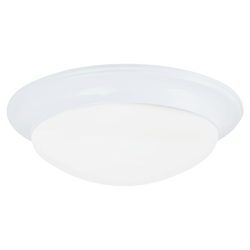 Generation Lighting 75434EN3-15 Nash One Light Flush Mount, White
