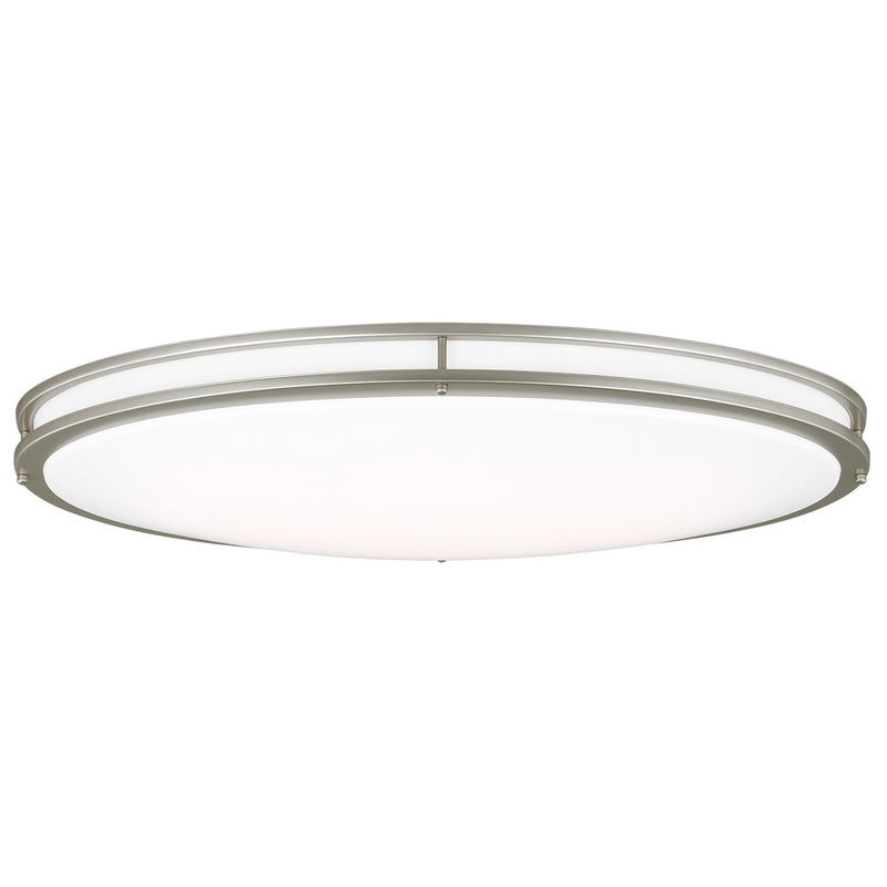 Generation Lighting 7950893S-753 Mahone LED Flush Mount, Painted Brushed Nickel