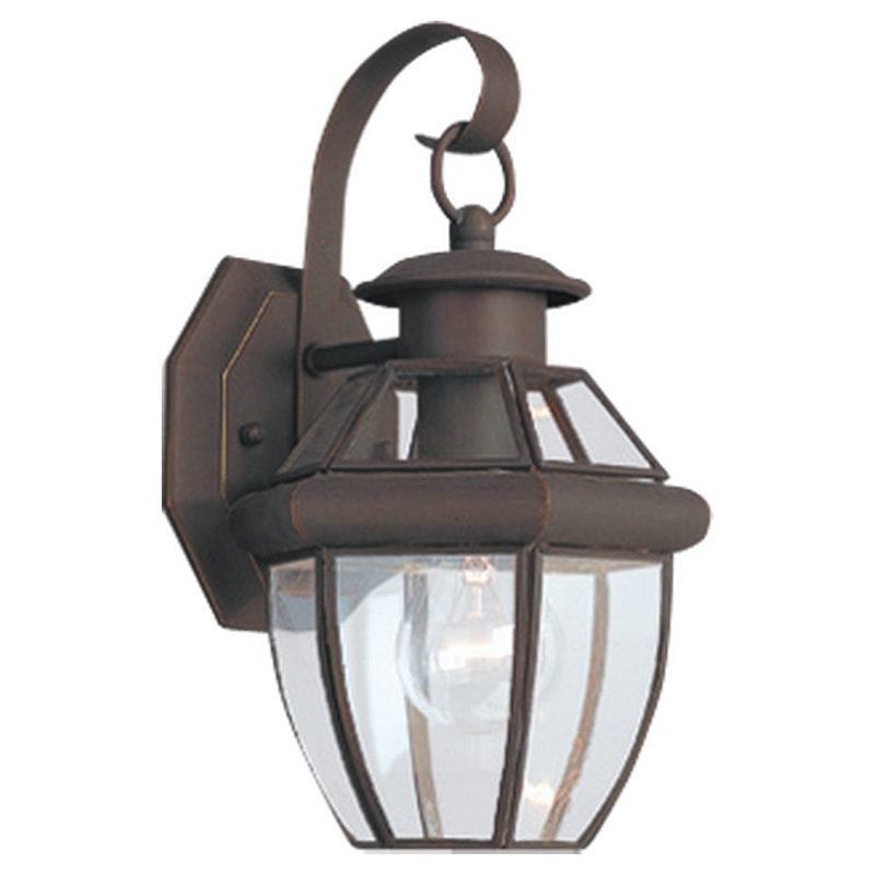 Generation Lighting 8037-71 Lancaster One Light Outdoor Wall Lantern, Antique Bronze