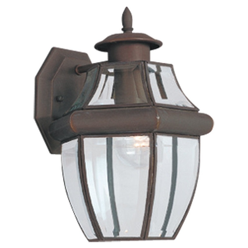 Generation Lighting 8038-71 Lancaster One Light Outdoor Wall Lantern, Antique Bronze