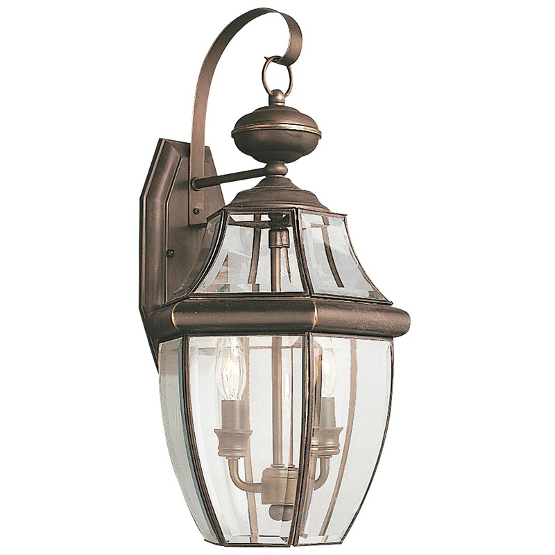Generation Lighting 8039-71 Lancaster Two Light Outdoor Wall Lantern, Antique Bronze