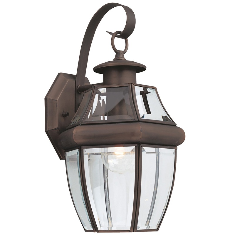 Generation Lighting 8067-71 Lancaster One Light Outdoor Wall Lantern, Antique Bronze