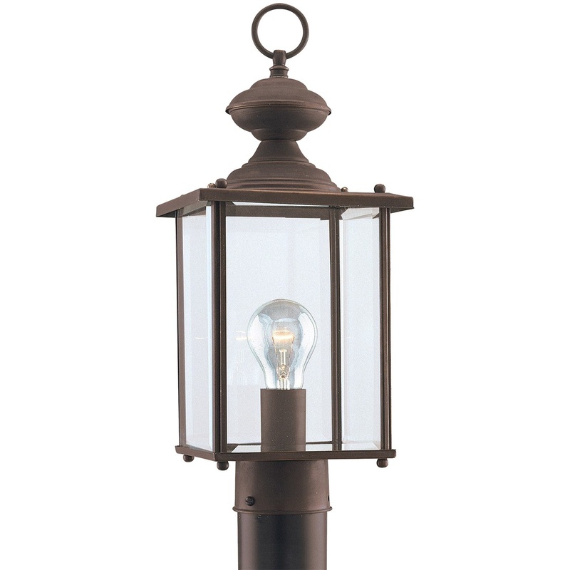 Generation Lighting 8257-71 Jamestowne One Light Outdoor Post Lantern, Antique Bronze