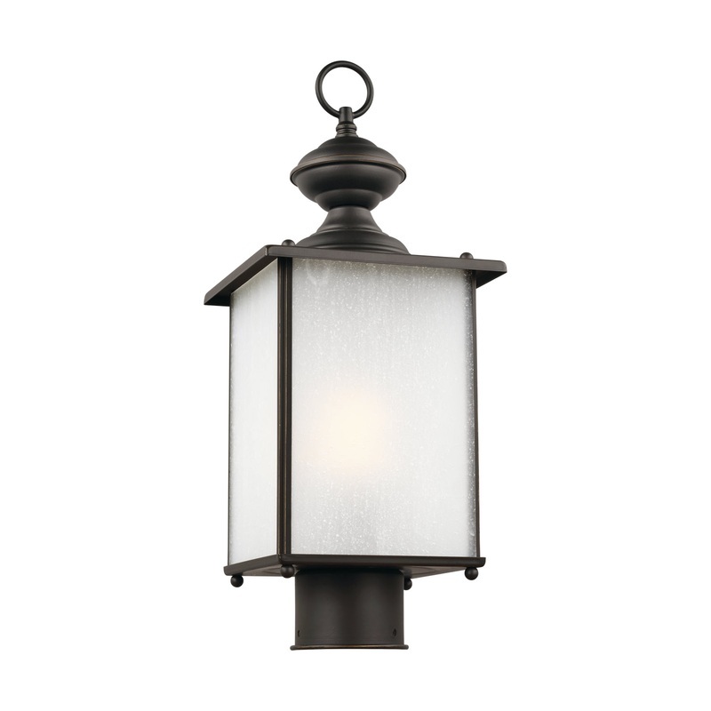Generation Lighting 82570-71 Jamestowne One Light Outdoor Post Lantern, Antique Bronze