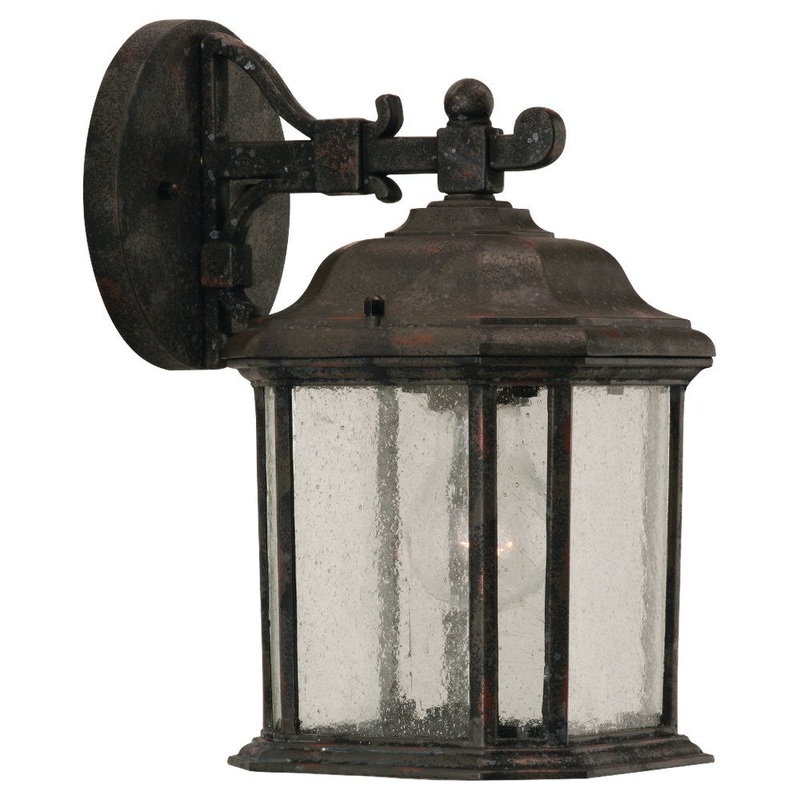 Generation Lighting 84029-746 Kent One Light Outdoor Wall Lantern, Oxford Bronze