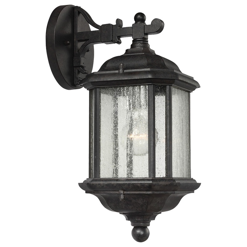 Generation Lighting 84030-746 Kent One Light Outdoor Wall Lantern, Oxford Bronze