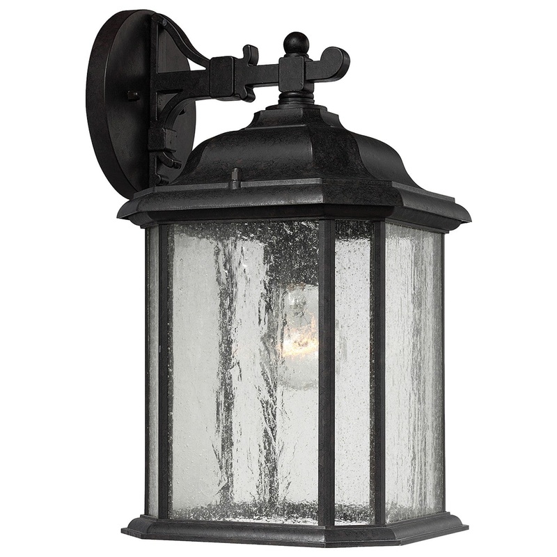 Generation Lighting 84031-746 Kent One Light Outdoor Wall Lantern, Oxford Bronze