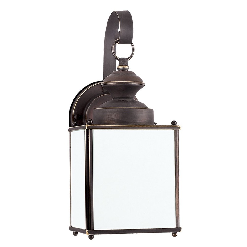 Generation Lighting 84157D-71 Jamestowne One Light Outdoor Wall Lantern, Antique Bronze