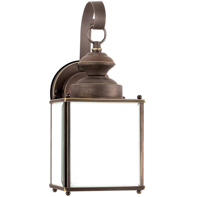 Generation Lighting 84157DEN3-71 Jamestowne One Light Outdoor Wall Lantern, Antique Bronze