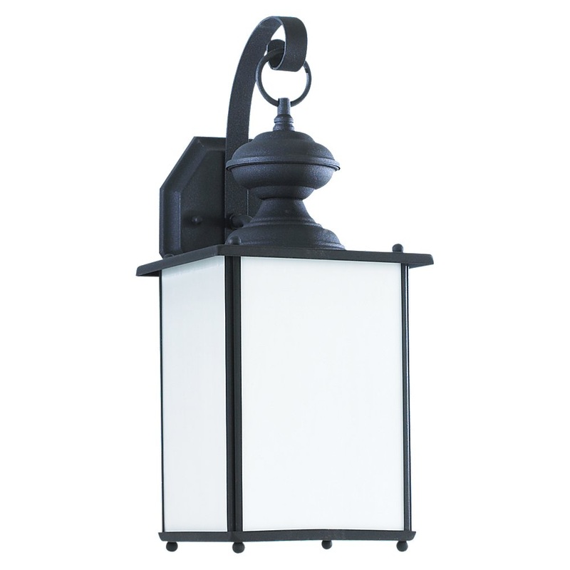 Generation Lighting 84158D-12 Jamestowne One Light Outdoor Wall Lantern, Black