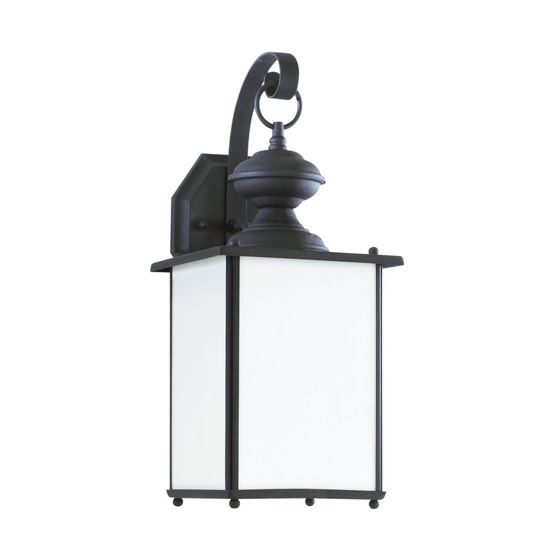 Generation Lighting 84158DEN3-12 Jamestowne One Light Outdoor Wall Lantern, Black