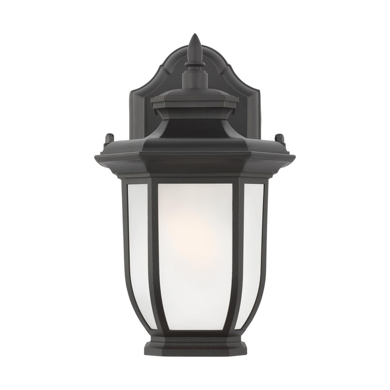 Generation Lighting 8436301EN3-12 Childress One Light Outdoor Wall Lantern, Black (Discontinued)