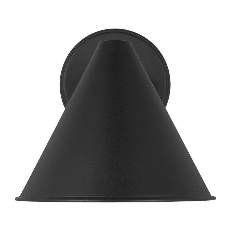 Generation Lighting 8438501-12 Crittenden One Light Outdoor Wall Lantern, Black