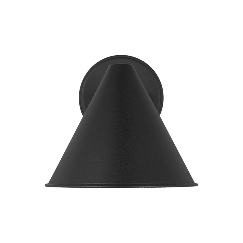Generation Lighting 8438501EN3-12 Crittenden One Light Outdoor Wall Lantern, Black