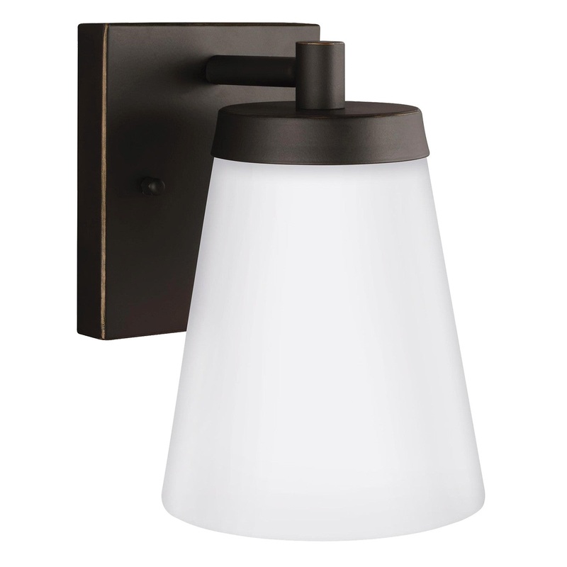 Generation Lighting 8538601-71 Renville One Light Outdoor Wall Lantern, Antique Bronze