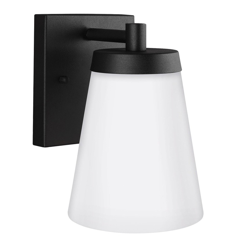 Generation Lighting 8538601EN3-12 Renville One Light Outdoor Wall Lantern, Black