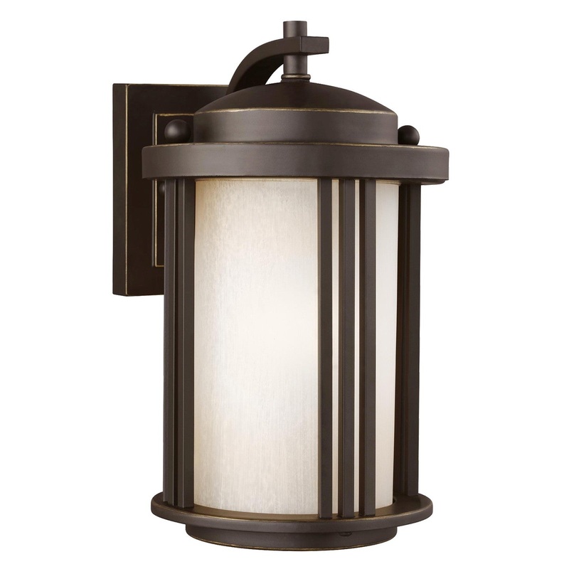 Generation Lighting 8547901EN3-71 Crowell One Light Outdoor Wall Lantern, Antique Bronze