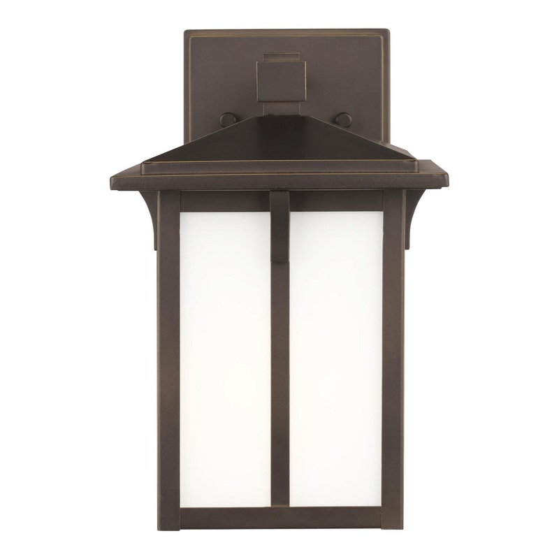 Generation Lighting 8552701EN3-71 Tomek One Light Outdoor Wall Lantern, Antique Bronze