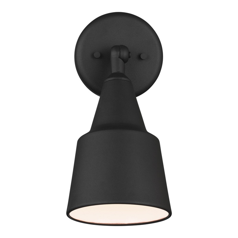 Generation Lighting 8560701-12 Flood Light One Light Flood Light, Black