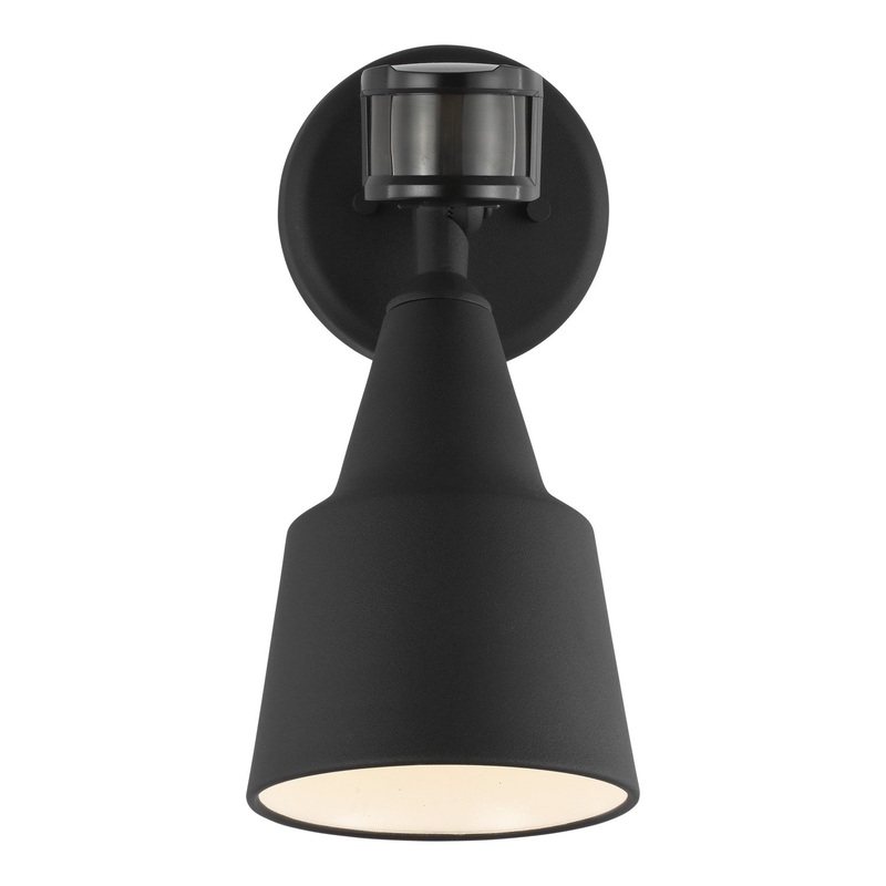 Generation Lighting 8560701PM-12 Flood Light One Light Flood with Photo and Motion Sensor, Black