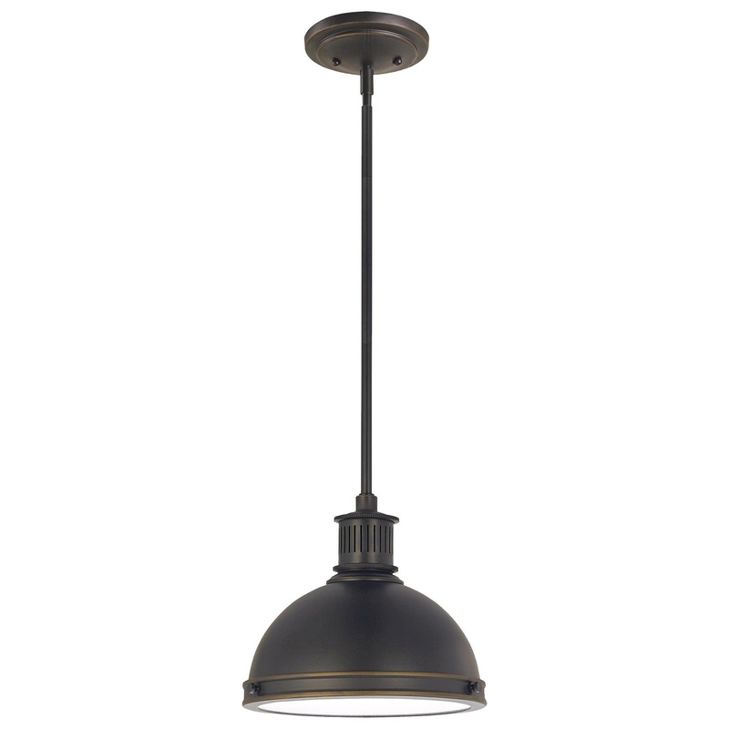 Generation Lighting 65085-715 Pratt Street Metal One Light Pendant, Autumn Bronze