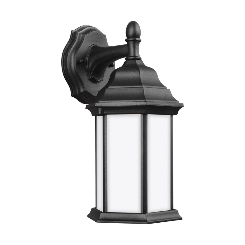 Generation Lighting 8338751EN3-12 Sevier One Light Outdoor Wall Lantern, Black