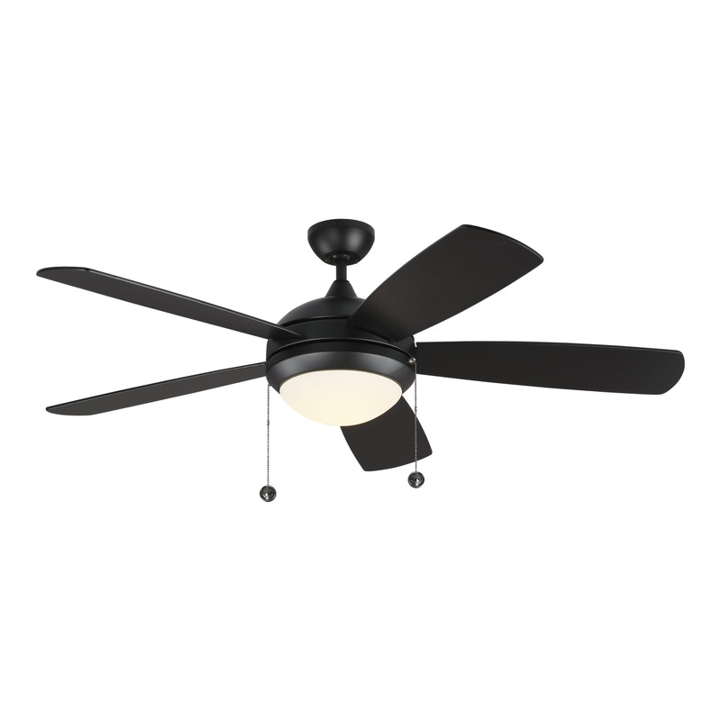 Generation Lighting 5DIC52BKD-V1 Discus 52"Ceiling Fan, Matte Black