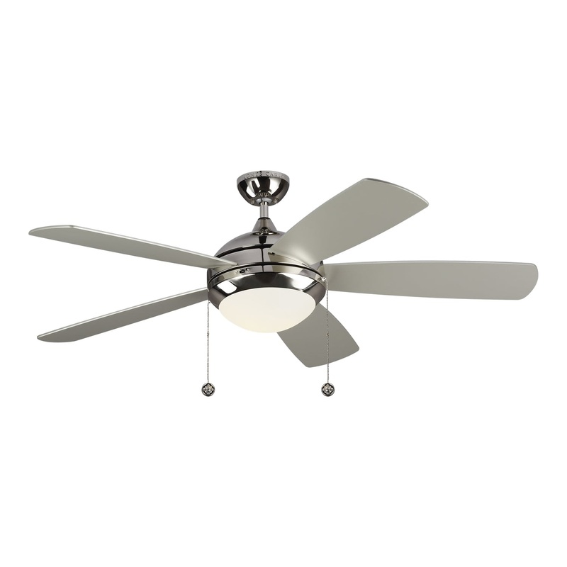 Generation Lighting 5DIC52PND-V1 Discus 52"Ceiling Fan, Polished Nickel