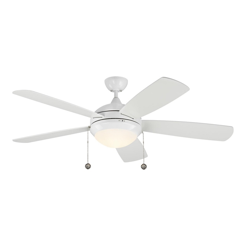 Generation Lighting 5DIC52WHD-V1 Discus 52"Ceiling Fan, White
