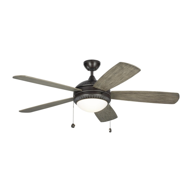 Generation Lighting 5DIO52AGPD Discus 52"Ceiling Fan, Aged Pewter