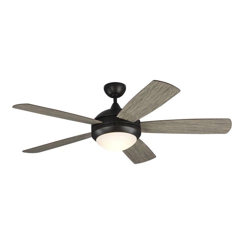 Generation Lighting 5DISM52AGPD Discus 52"Ceiling Fan, Aged Pewter