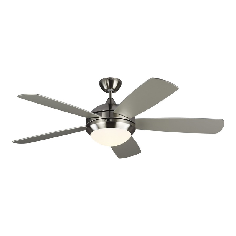 Generation Lighting 5DISM52BSD Discus 52"Ceiling Fan, Brushed Steel