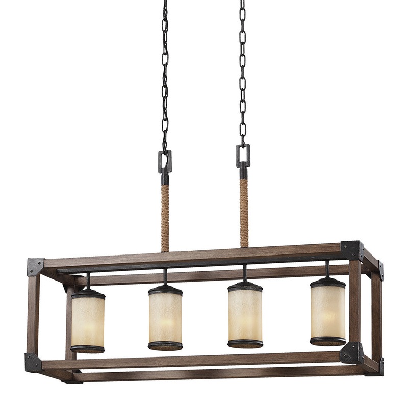Generation Lighting 6613304-846 Dunning Four Light Island Pendant, Stardust