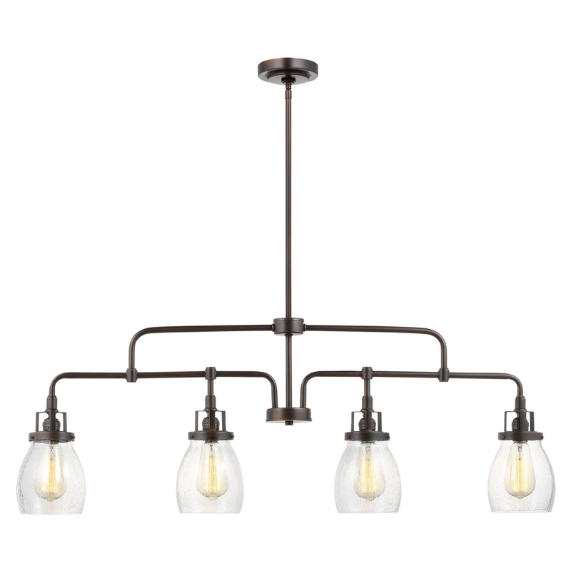 Generation Lighting 6614504-710 Belton Four Light Island Pendant, Bronze