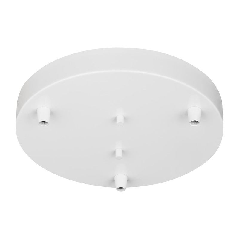 Generation Lighting 7449403-15 Multi-Port Canopy Three Light Cluster Canopy, White